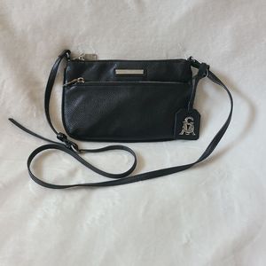 Steve Madden BYoung Crossbody Bag  Black/Silver  10¼ x 6½ Inches